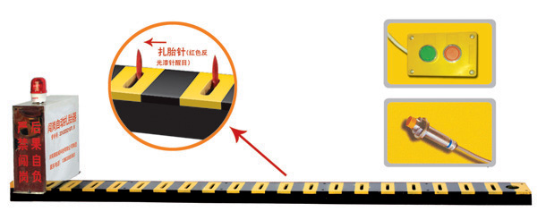 柳州V3嵌入式闯岗自动扎胎器/阻车器